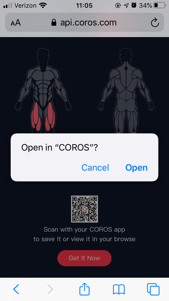 Coros discount training plan