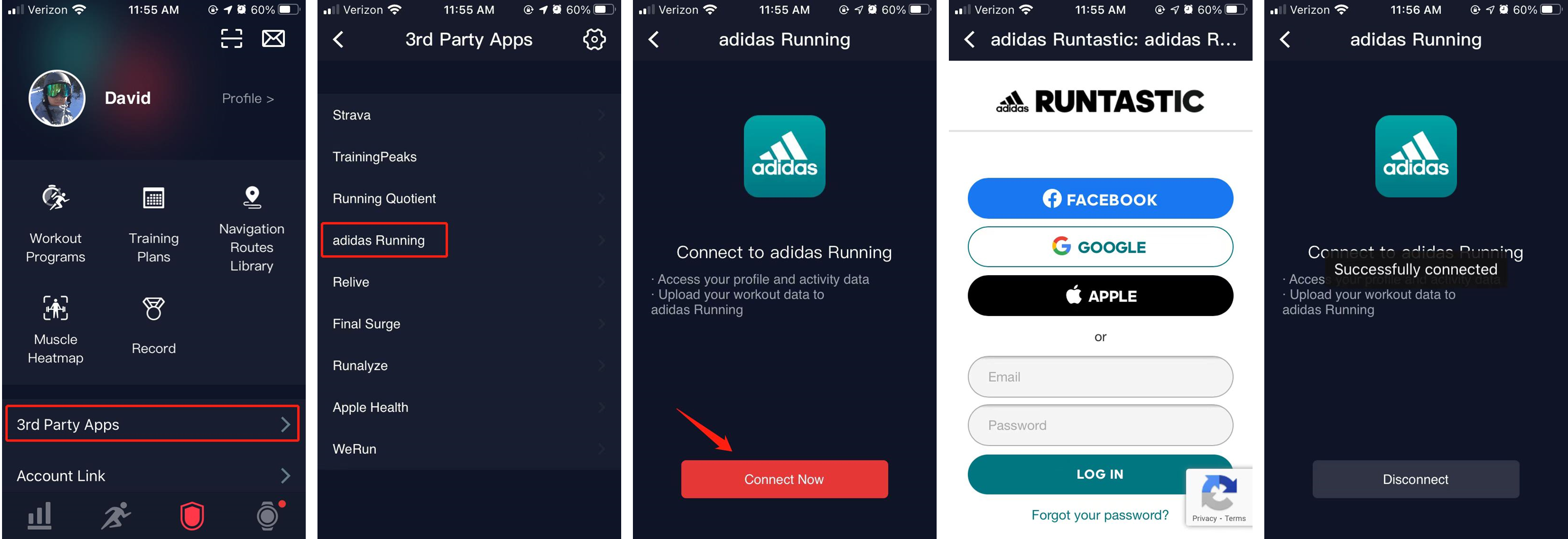 How To Connect Adidas Running With Coros Coros Help Center