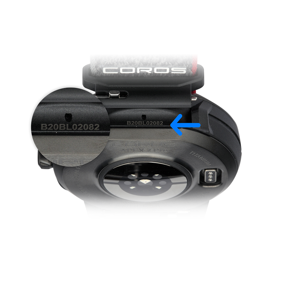 シリアル番号または製品IDの確認方法 – COROS ヘルプセンター